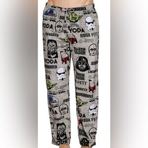 Star Wars Graphic Print Super Soft Pajama Pants With Drawstring Waistband Small